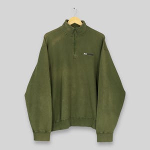 Vintage Reebok Classic Half Zip Sweatshirt Large Reebok England Embroidered Logo Pullover Reebok Sports Jumper Reebok Classic Sweater Size L