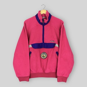 Vintage Ellesse Perugia Italia Half Zipper Sweater Medium Ellesse Spell Out Pullover Ellesse Italy Sportswear Warmer Fleece Jacket Size M