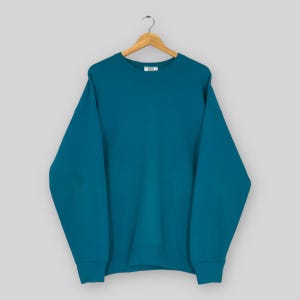 Vintage 90s Lee Usa Green Plain Sweatshirt XLarge Lee United States Blank Sweater Lee Jeans Jumper Lee Union Made Sports Crewneck Size XL
