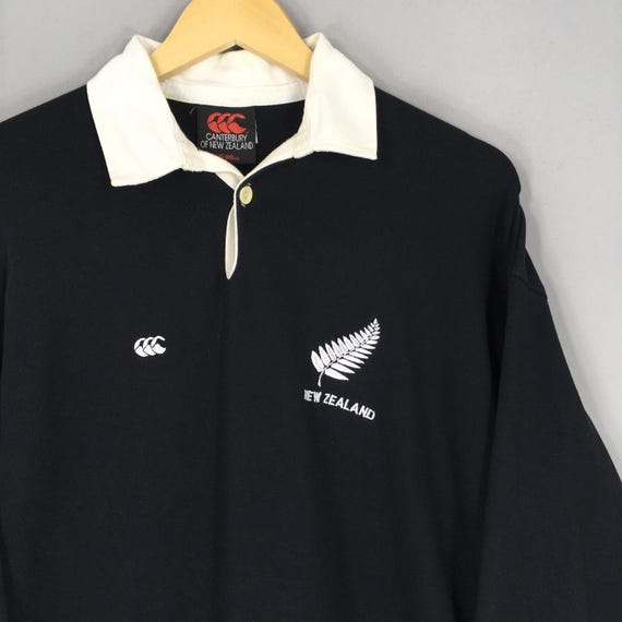 Vintage Canterbury New Zealand All Blacks Rugby Shirt Medium