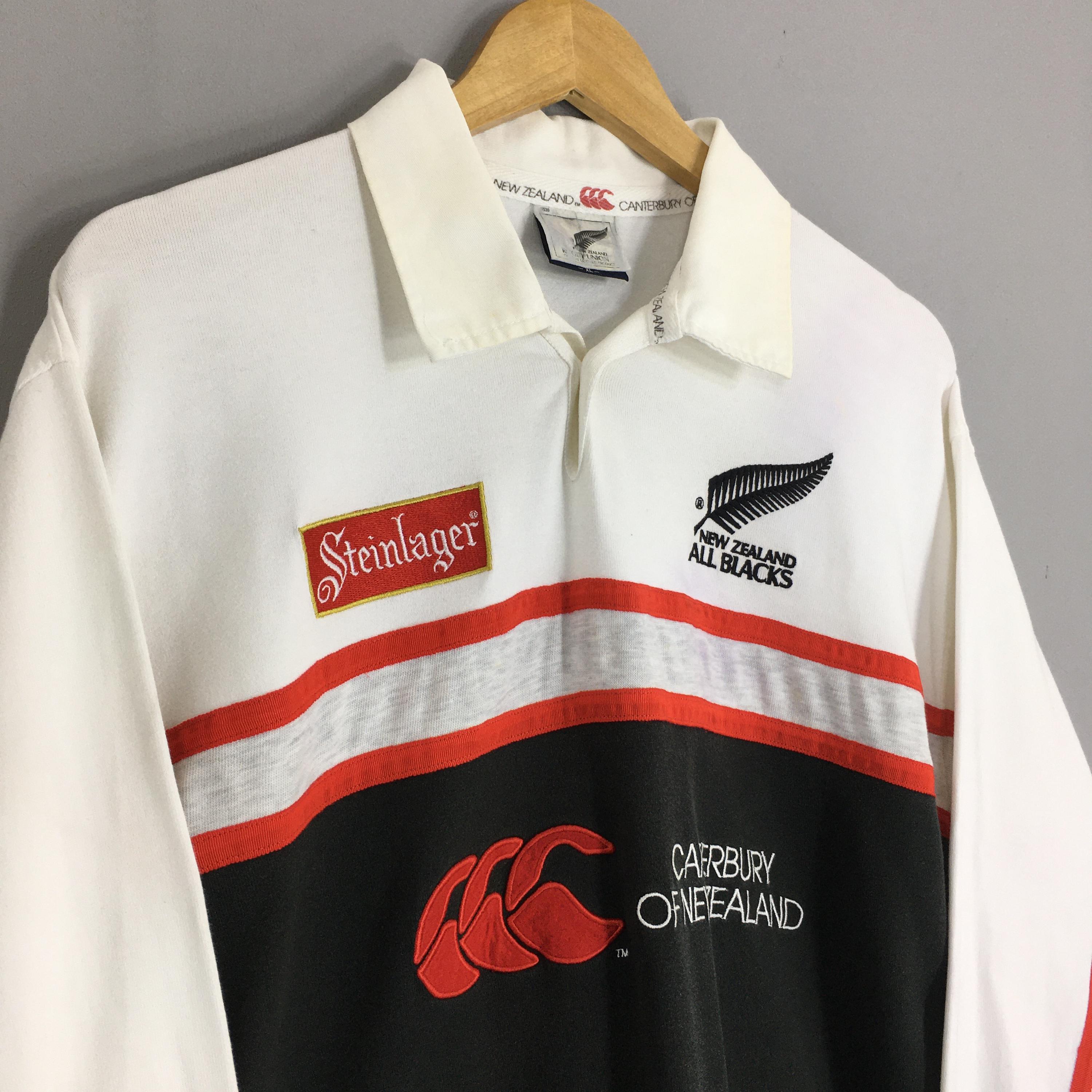 オールブラックス　Canterbury 90's L Vintage Canterbury New Zealand All Blacks Rugby Shirt Medium