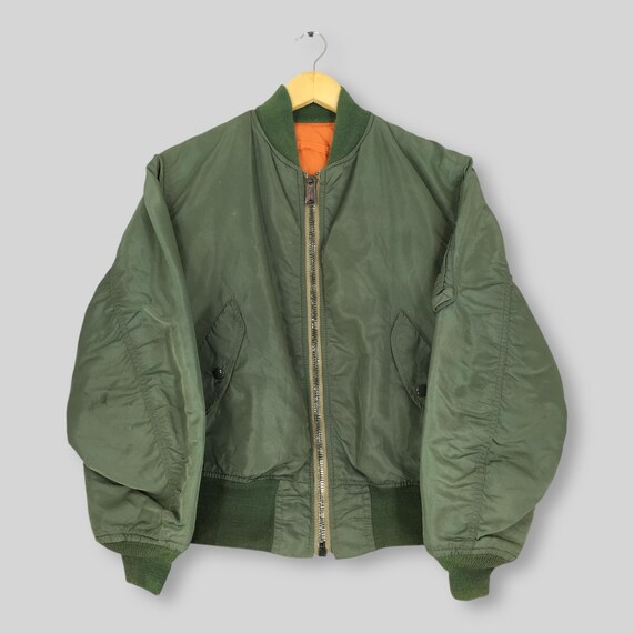 ジャケット・アウター 90s ALPHA INDUSTRIES MA-1 US.AIR FORCE Vintage 90s Alpha Industries Usaf MA-1 Bomber Flight Jacket