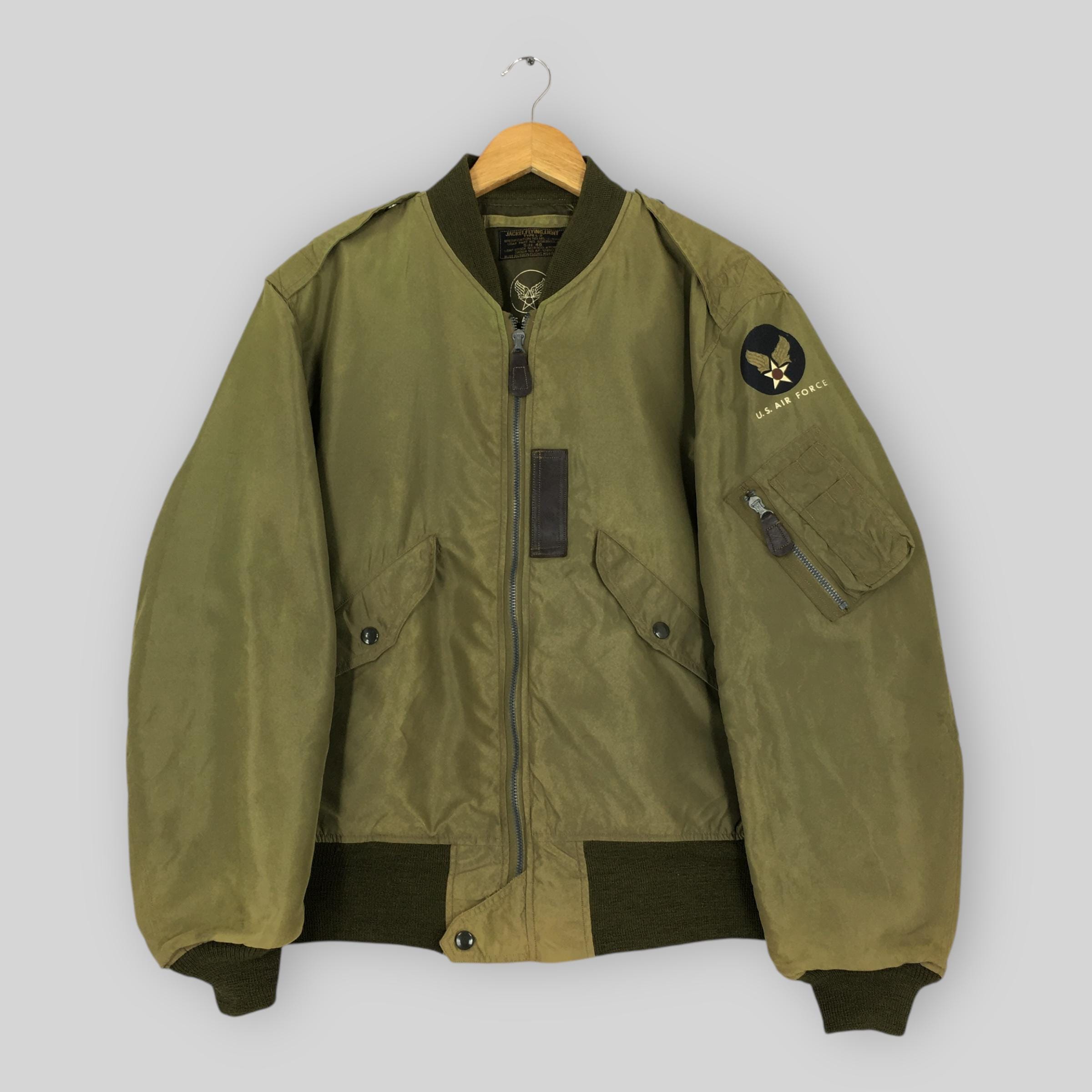 80s〜90s B-15D short flight jacket Red Tornado Type B-15D Bomber Jacket WWII Air Force Pilot