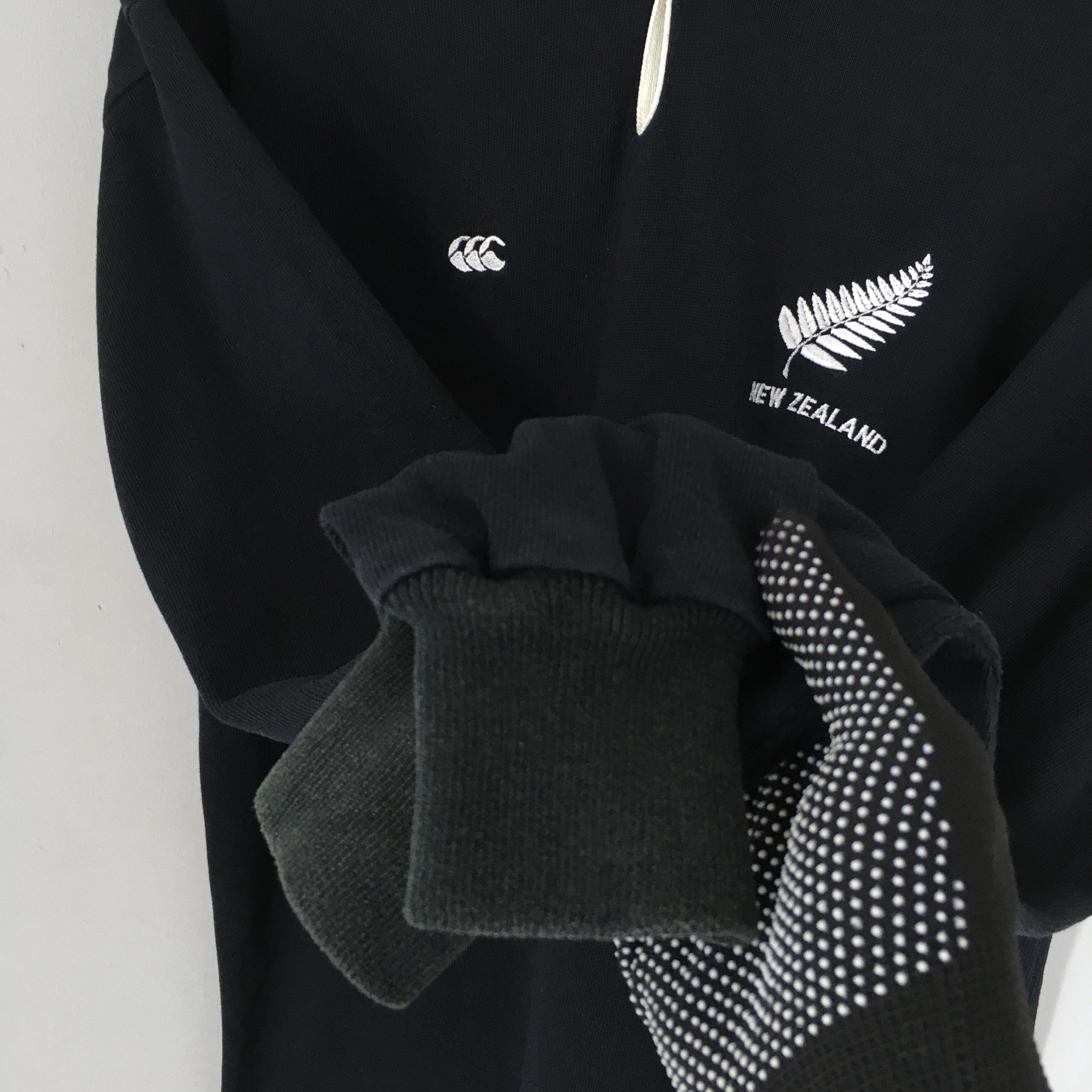 Vintage Canterbury New Zealand All Blacks Rugby Shirt Medium