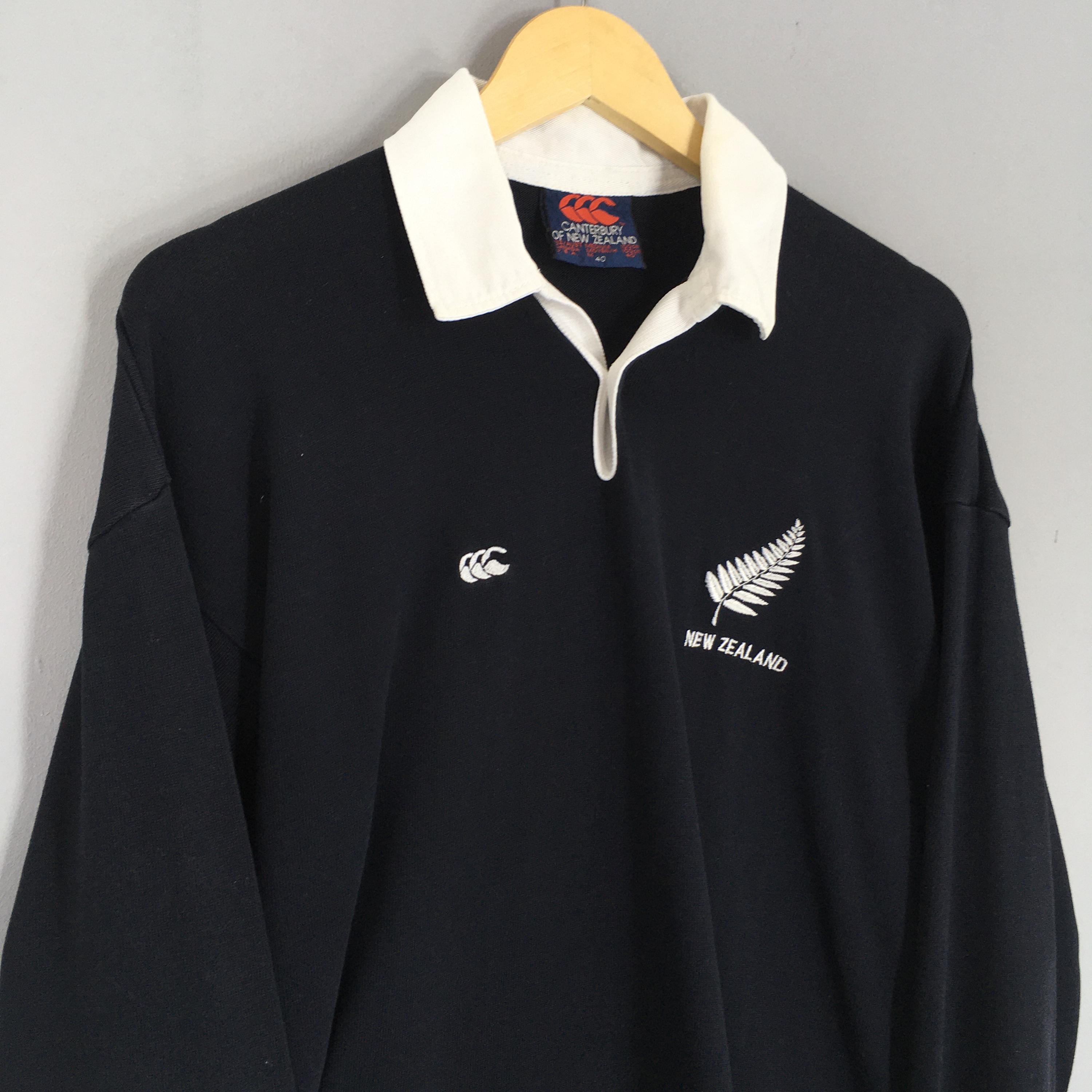 Vintage 90s Canterbury of New Zealand All Blacks Rugby Shirt