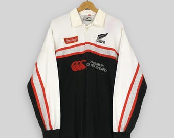 Vintage 90s Canterbury of New Zealand All Blacks Rugby Shirt