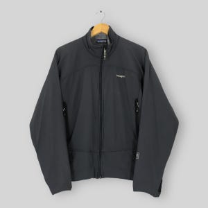 Vintage Patagonia Outdoor TechFace Jacket Medium Patagonia Zip Up Soft Shell Jacket Patagonia Outdoor Wear Warmer Zipper Jacket Size M