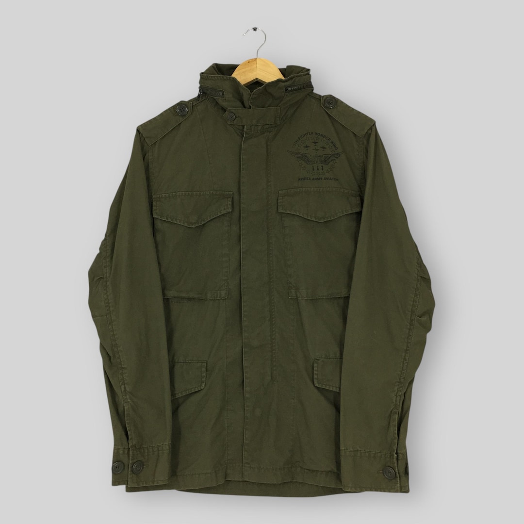 Vintage Avirex Ltd Zipper Parka Jacket Medium 90s Avirex