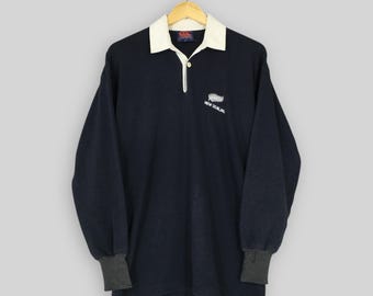 Vintage 90s Canterbury of New Zealand All Blacks Rugby Shirt