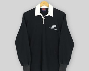 Vintage 90s Canterbury of New Zealand All Blacks Rugby Shirt