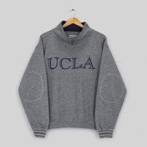 Vintage University Of California Los Angeles Sweatshirt Small Ucla Bruins NCAA Pullover Ucla Los Angeles Spell Out Gray Sweater Size S