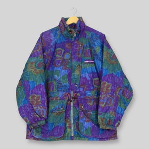 Vintage Nordica Italy Ski Wear Parka Jacket Medium Nordica Skiing Cold Weather Jacket Nordica Art Hoodie Retro Coat Size M