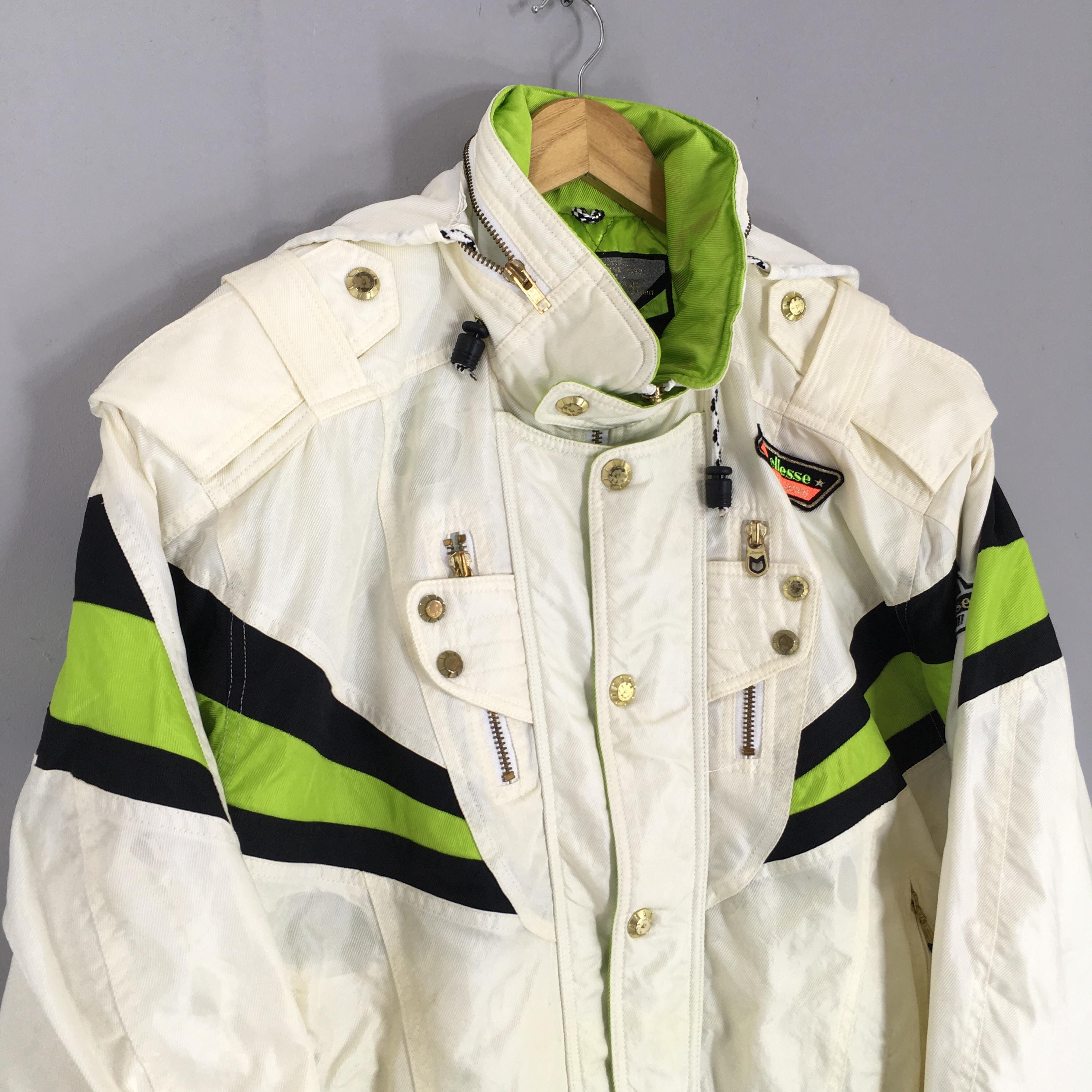Vintage Ellesse Italia Ski Bomber Jacket: Multicolor Retro