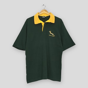Vintage Rugby Classics South Africa Rugby Union Shirt Large South Africa Rugby Collared Shirt South Africa World Cup Polo Rugby Shirt Size L