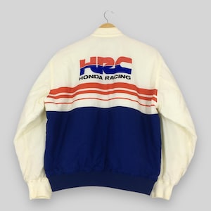 Vintage 90s Honda Racing HRC Zipper Jacket Medium Honda Racing Team International Windbreaker Jacket Honda HRC Racing Varsity Jacket Size M