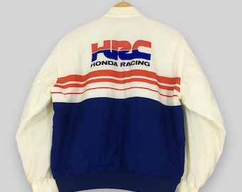 Honda Racing ジャケット Mサイズ ネイビー/ホワイト/レッド Embroidered】Honda Racing Jacket MUGEN Mobil1 Logo Red L
