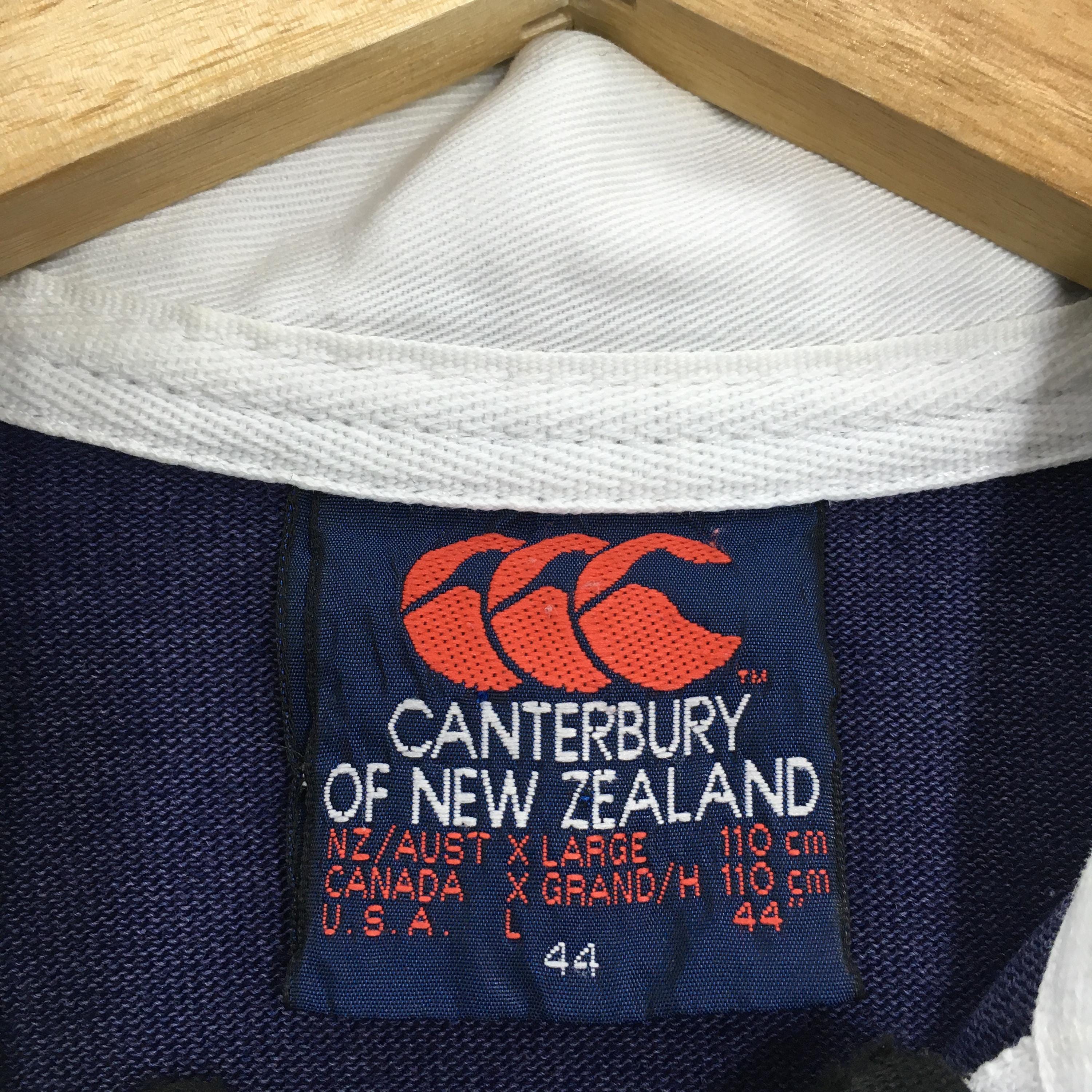 Vintage 90s Canterbury of New Zealand Striped Rugby Shirt Xlarge