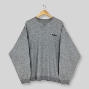 Vintage 90s Levi&#39;s Strauss Boxy Sweatshirt Large Levis Spell Out Embroidery Logo Sweater Levis Jumper Levi Strauss Usa Gray Crewneck Size L