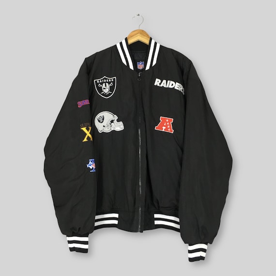 古着　NFL RAIDERS アウター NBA/NFL/NHL/MLB ダウンジャケット ダウン 「ヴィンテージ古着