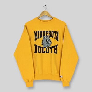 Vintage Minnesota Duluth Bulldogs NCAA Sweatshirt Small Minnesota Duluth Spell Out Crewneck University of Minnesota Duluth Sweater Size S