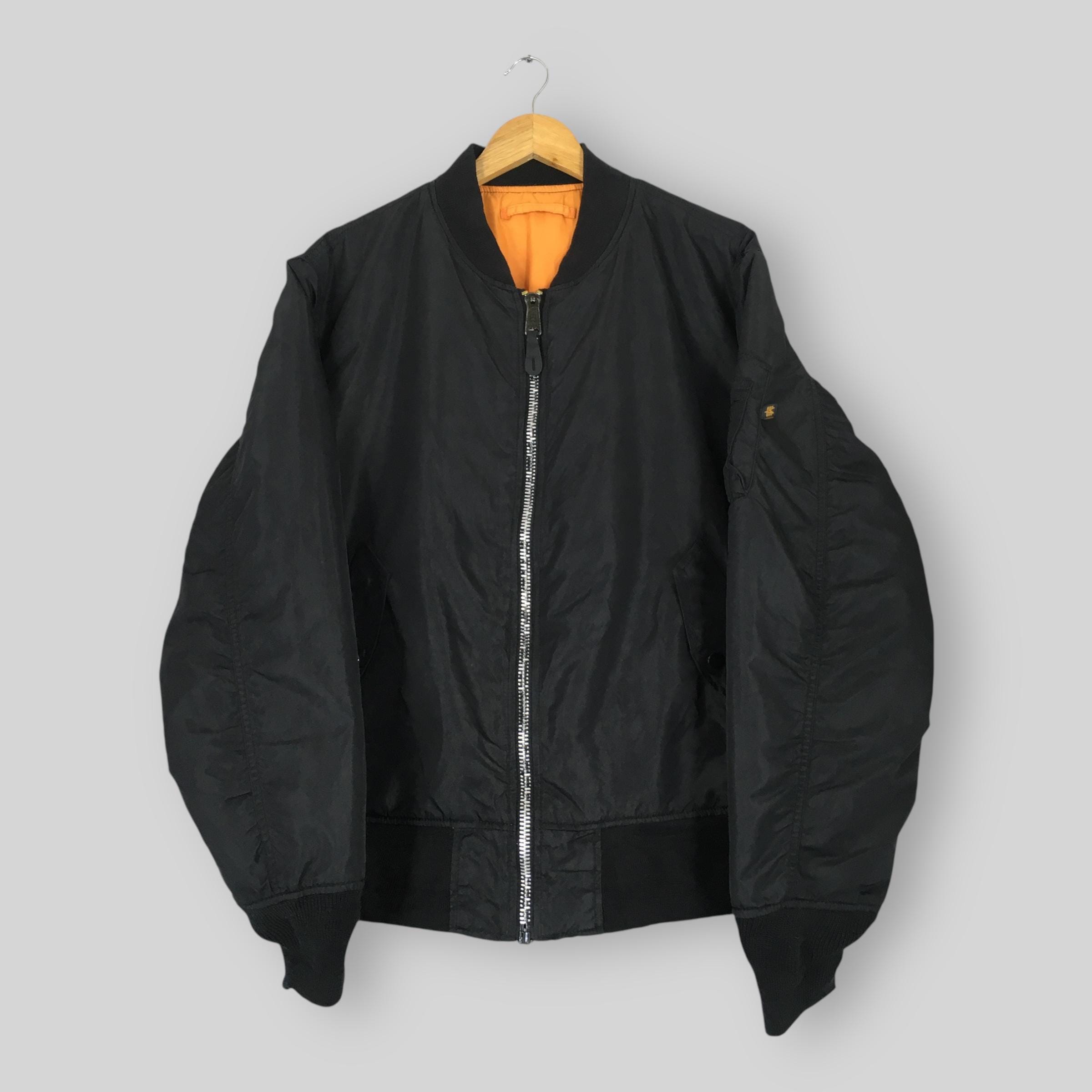 80’s ~90’s Alpha MA-1 Flight Jacket 黒　S Alpha Industries MA-1 Bloodchit Flight Jacket Gen II, Men's