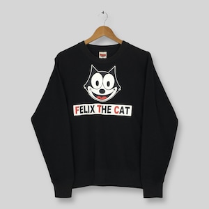 Vintage Felix The Cat Sweatshirt Medium Felix The Cat Printed Graphics Black Sweater Felix The Cat Cartoon Crewneck Size M