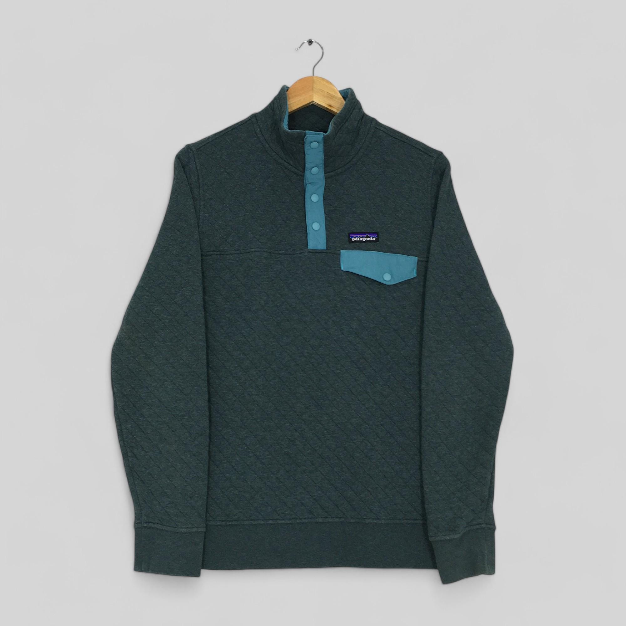 Vintage Patagonia Polartec Half Button Sweater Small Patagonia Half Button Fleece Pullover Patagonia Outdoor Wear Warmer Jacket Size S