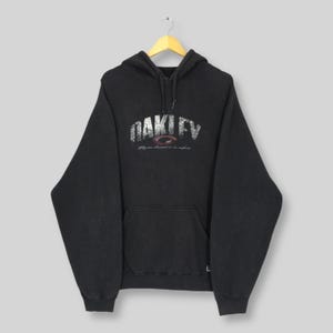 Vintage Oakley Spell Out Hoodie Sweatshirt XLarge Oakley Printed Logo Pullover Oakley American Streetwear Jumper Oakley Sweater Size Size XL