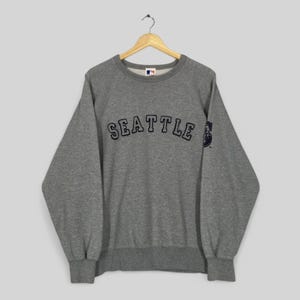 Vintage Y2K Seattle Mariners MLB Sweatshirt Large Seattle Mariners Embroidery Spell Out Crewneck Mariners American Baseball Sweater Size L