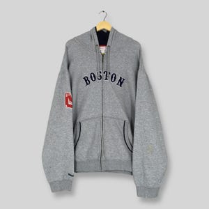 Vintage Boston Red Sox MLB Hoodie Sweatshirt XXLarge Mitchell & Ness Red Sox Baseball Pullover Red Sox American Baseball Sweater Size XXL
