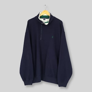 Vintage Nautica Sailing Gear Half Zipper Sweatshirt Large Nautica Embroidered Logo Sweater Nautica Sailing Gear Blue Jumper Size L