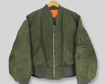 ビンテージ 80〜90's Custom MA-1 Flight Jacket Vintage 80s Tora MA -1 Reversible Flight Jacket Large