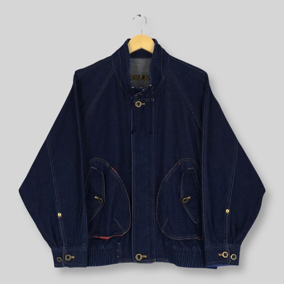 90's PIA SPORTS XLサイズ switching jacket Vintage Japanese Brand Pia Sports Denim Jacket Xlarge Pia