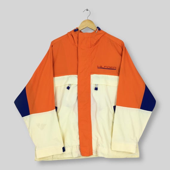 Vintage Tommy Hilfiger Colorblock Hoodie Zipper Jacket Small