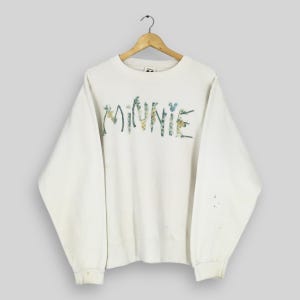 Vintage Minnie Mouse Disney Sweatshirt Medium Minnie Mouse Spell Out Printed Sweater Walt Disney Mickey Cartoon Crewneck Size M