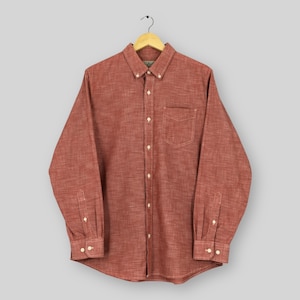 Vintage LL Bean Oxfords Flannel Shirt Large Ll Bean Outdoor Plain Casual Shirt L.L. Bean Outfitters Button Up Shirt Size L