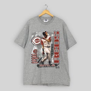Vintage 90s Cincinnati Reds MLB T Shirt Large Ken Griffey Jr Cincinnati Reds Player Crewneck Shirt Reds American Baseball Gray Tee Size L