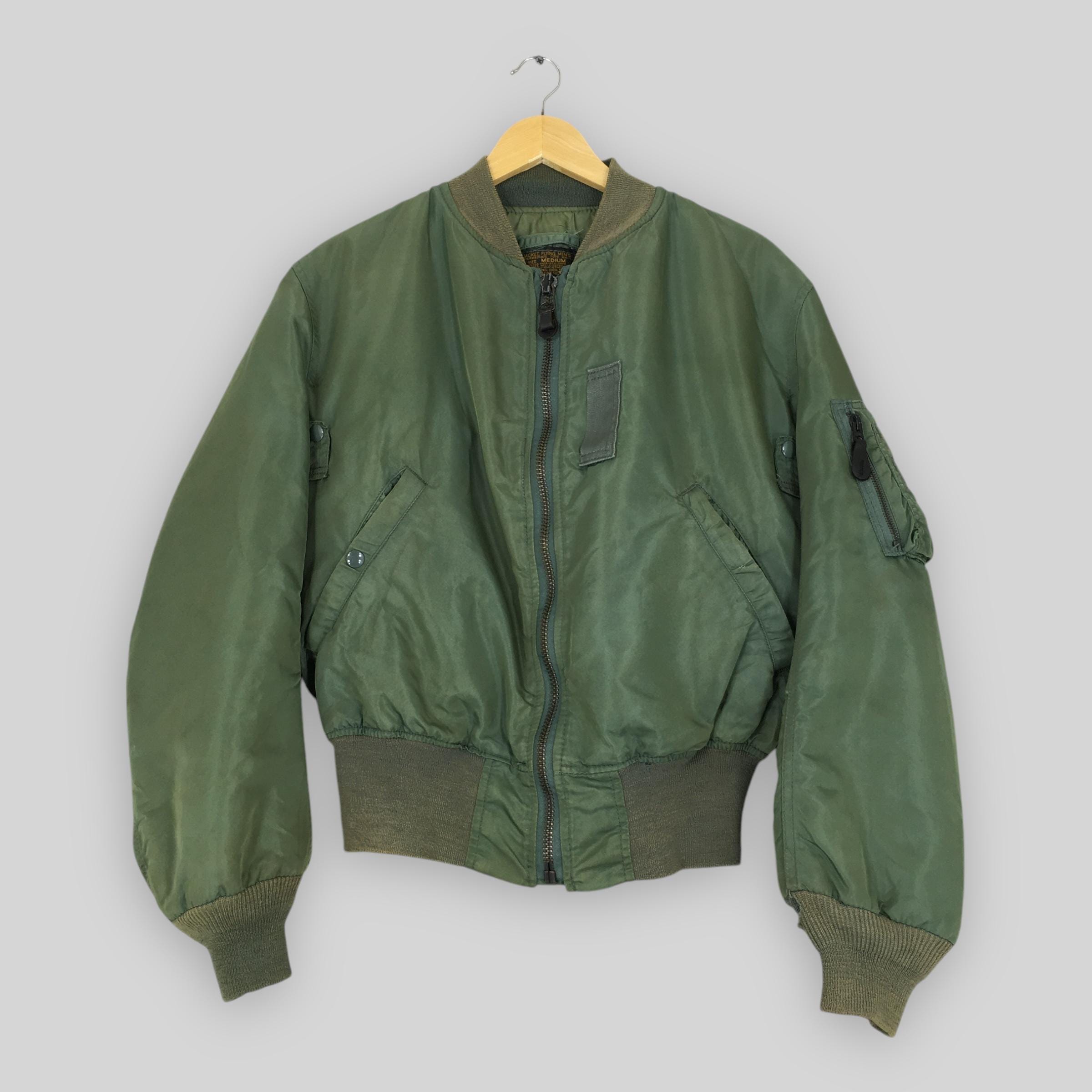 Vintage 90s Alpha Industries Usaf MA-1 Bomber Flight Jacket Medium