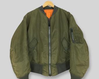 ジャケット・アウター 90s GREENBRIER MA-1 jacket olive LARGE DEADSTOCK】90s Greenbrier Industries MA-1 Flight Jacket