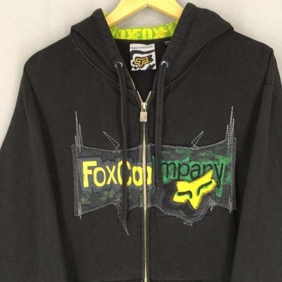 トップス 90s Fox racing vintage sweat Vintage Fox Racing Riders Hoodie Sweatshirt Large Fox Racing