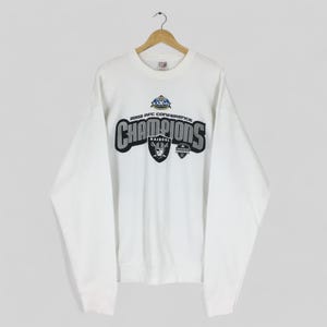 Vintage Los Angeles Raiders NFL Sweatshirt XXLarge Los Angeles Raiders Spell Out Sweater Raiders American Football Rugby Crewneck Size XXL