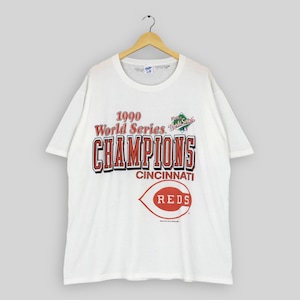 Vintage 90s Cincinnati Reds MLB T Shirt XXLarge Cincinnati Reds World Series Champs Crewneck Shirt Reds American Baseball Tee Size XXL