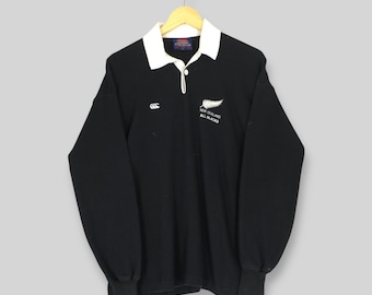 90s CANTERBURY ニュージーランド製 オールブラックス 古着 M Vintage 90s Canterbury New Zealand All Blacks NZRFU Rugby