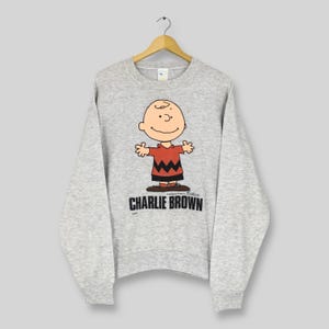 Vintage 90s Charlie Brown Peanuts Sweatshirt Medium Snoopy Charlie Brown Peanuts Sweater Peanuts Charles M. Schulz Sweater Size M