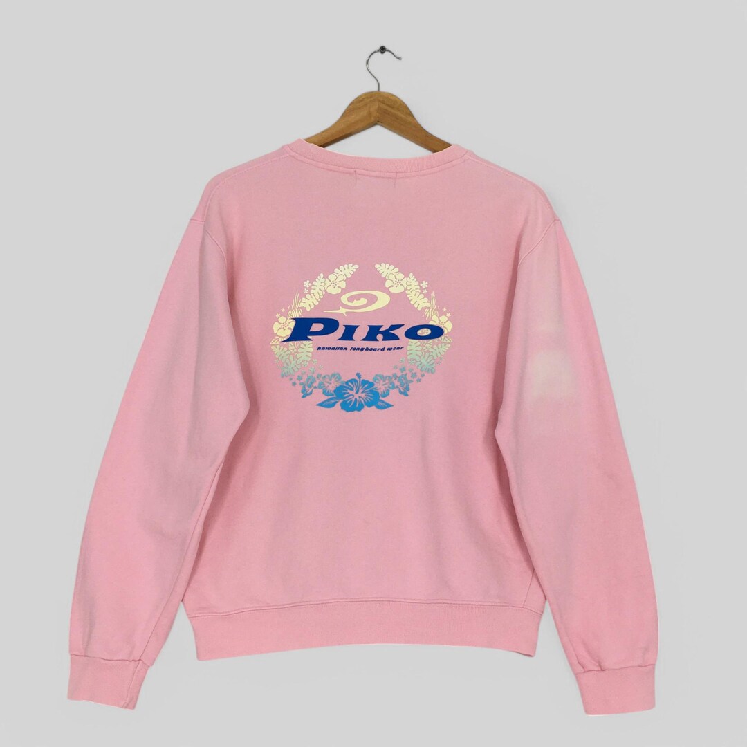 Piko Merch Vintage Piko Hawaiian Longboard Wear Sweatshirt Medium Piko Big Printed ...
