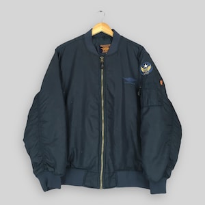 Vintage 90s Captain Wevic Usaf MA-1 Bomber Flight Jacket XXLarge Us Air Force Military Jacket Alpha Industries Army Zipper Jacket Size XXL