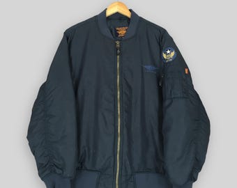 。*様 US Airforce MA-1 vintage flight jack USAF MA1 E-type Flight Jacket | MA1 Flight Jacket Size Large