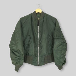 Vintage 90s Alpha Industries Usaf MA-1 Bomber Flight Jacket Small Us Air Force Military Jacket Alpha Industries Army Zipper Jacket Size S