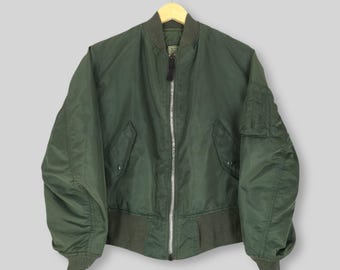 90s ALPHA ma-1 flight jacket USA製 olive 90s USA製 ALPHAアルファ MA-1 フライトジャケット オリーブ M
