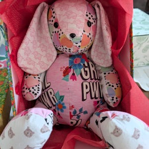 Personalised Memory Bear | Memory Bunny | Keepsake Made From Your Clothing | Baby Clothes | Memorial Gift